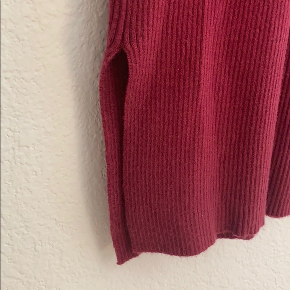 Lulu’s | Bell Sleeve Sweater Dress in Wine - Picture 5 of 5